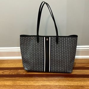 Tory Burch black and white Tote